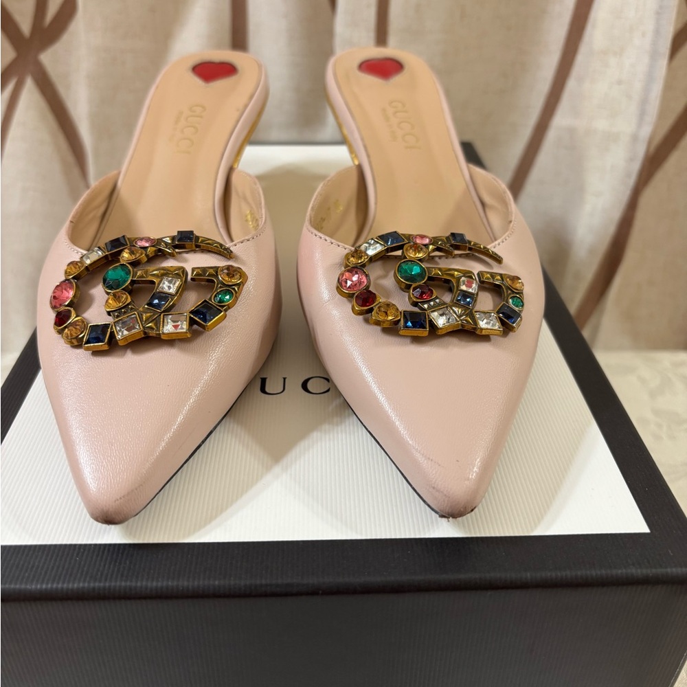 🆕 Gucci GG Multicolor Crystal Mules 🥰 - Picture 4 of 10